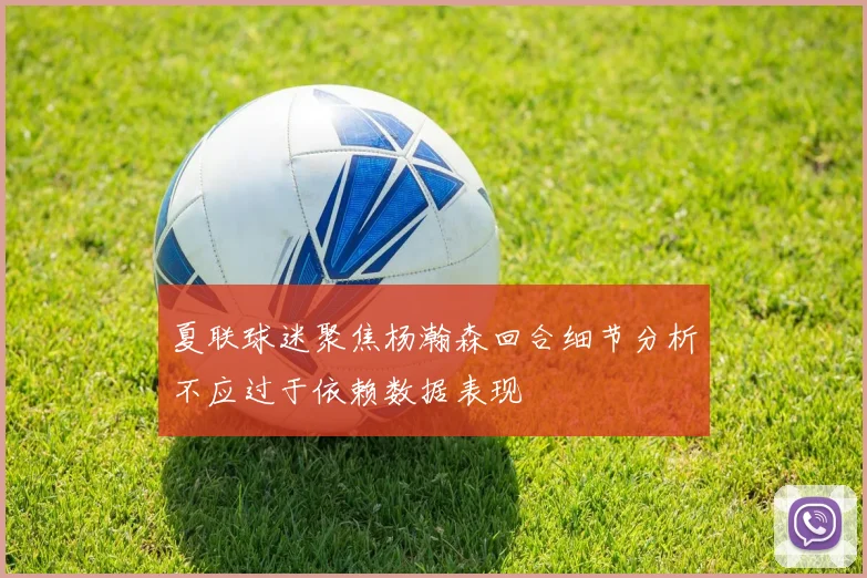 夏联球迷聚焦杨瀚森回合细节分析不应过于依赖数据表现